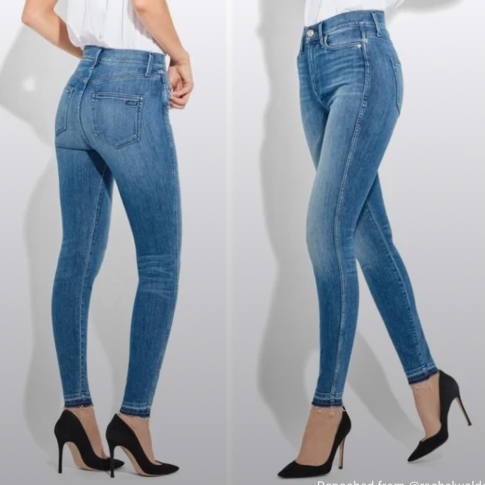 AYR Jeans women’s The Riser High Rise Skinny Jeans in Neon Jupiter Size 28